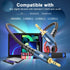 EMK 90 Degree Aux Cable, 3.5 mm Auxiliary Cord Male to Male Stereo Aux Cable for Car, 24K Gold Plated Hi-Fi Sound