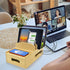 ZOOFOX Bamboo Charging Station for Multiple Devices, Desk Docking Station with Removable Divider Slots and Drawer