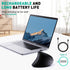 Bluetooth and 2.4G Rechargeable Wireless Mouse, Ergonomic Vertical Design, 1000/1200/1600 DPI, Black