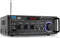 Pyle PDA29BU Wireless Bluetooth Stereo Power Amplifier - 200W Dual Channel Receiver System with RCA, USB, SD, FM Radio