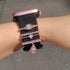 Watch Band Charms, Decorative Loops Compatible with Apple Silicone Watch Bands for Women 38mm-49mm, Metal Jewelry