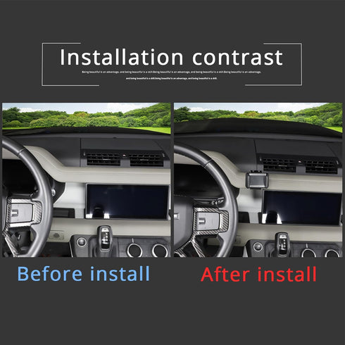 PIUGILH Car Phone Holder for Land Rover Defender 90 110 130 2020-2023, Center Console Dash Board Phone Mount