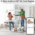 AOQEE 2K 24/7 (C1-White-2pack-2.4G) Cameras for Home Security-Outdoor/Indoor Camera for Dog/Cat/Pet/Nanny/Baby/Elderly