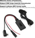 Qiilu Bluetooth AUX Adapter for Car, Bluetooth 5.0 AUX Cable Adapter with Microphone Handsfree for Alpine CDA-9857,