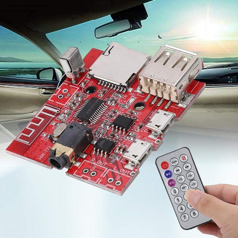 MP3 Decoder Board - Bluetooth MP3 Decoding Circuit Module with Remote Control, Supports USB/TF