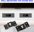 uxcell 5 Pcs Wall-Mounted Speaker Hanging Brackets, 7cm Long Iron Hanger Plate Accessories for Surround Sound Box Audio