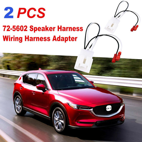 72-5602 Car Replacement Door Speaker Wiring Harness Plug Connector for 2011-2021 Ford F-150 Fusion Escape Focus Bronco Mustang Mondeo MK4 Mazda 2 3 6 CX5 Cable Plug Speakers Harness - 2 PCS