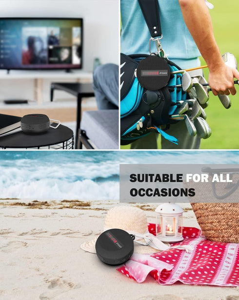 Inwa Portable Bluetooth Speaker, Bike Speaker with Speed Display, Wireless Speaker with 480 Mins Playtime for Riding,
