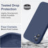 Vooii iPhone 11 Case - Navy Blue, Upgraded Liquid Silicone, Soft Anti-Scratch Lining, Square Edges, Camera Protection,