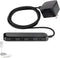 UltraPro Wall Charger, 4 Port USB Charger, 6 Ft Cord Multi USB Charger Station, Black