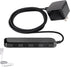 UltraPro Wall Charger, 4 Port USB Charger, 6 Ft Cord Multi USB Charger Station, Black