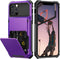 Nvollnoe for iPhone 12/12 Pro Case with Card Holder, Dual Layer Heavy Duty Shockproof Wallet Case with Hidden Slot