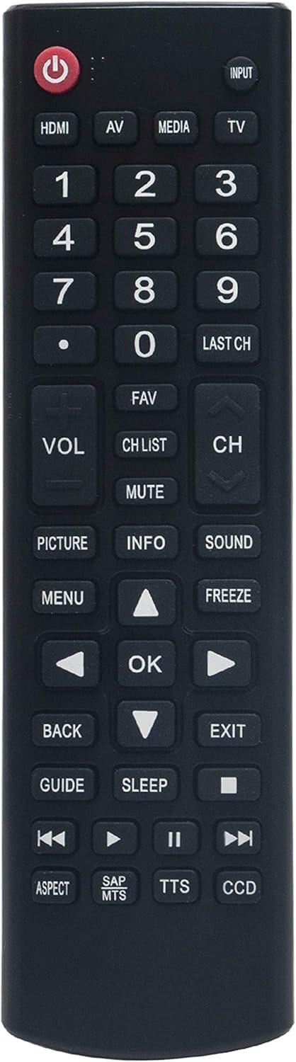 Replacement Remote for Onn 4K Ultra HD UHD LED TV Models ONA65UB19E07, ONA24HB19E02, ONA43UB19E04, ONA50UB19E05