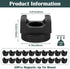 20 (22 mm) Pcs Magnetic Zip Tie Mount Base, Black Magnetic Cable Clip, Multipurpose Cable Ties Management Base
