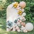 Duskova Living Rustic Blue Arch Backdrop Cover 4 FT, Broccoli Flower Leaf Farmhouse Vintage