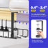 Under Desk Cable Management Tray, Xpatee Upgraded Wire Management No Drill, Cable Rack for Office, Home - Black