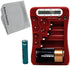 Battery Detective 12 Type Battery Tester with LCD Display, AAA Battery & Cloth, for