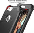 IDweel iPhone 6S Plus Case with Tempered Glass Screen Protector, Black, 3 in 1 Shockproof Slim Hybrid Heavy Duty Cover