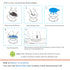 10 pcs Clear Sticky Adhesive Pads for Socket Base, 1.34 inches Transparent Double Sided Tapes for Collapsible Grip