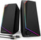 LENRUE Computer Speakers, USB/USB-C Powered PC Speakers with Loud Stereo Sound, Headphone-in for Desktop
