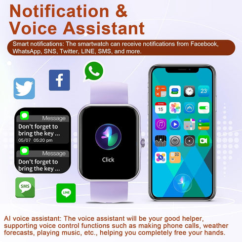 PTHTECHUS Smart Watch for Kids, 1.83" Fitness Tracker with Heart Rate/Sleep Monitor, 37 Sports Modes, Phone Calls,