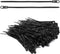 300pcs Zip Ties with Screw Hole - 6 inch 48lbs Heavy Duty Nylon Cable Ties for Indoor Outdoor Use (Black)