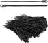 300pcs Zip Ties with Screw Hole - 6 inch 48lbs Heavy Duty Nylon Cable Ties for Indoor Outdoor Use (Black)