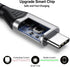 FEMORO USB C to Micro USB Cable 6 Inch Short, USB-C to Micro USB Adapter, 0.65 FT OTG Cable, 480Mbps Data Transfer &