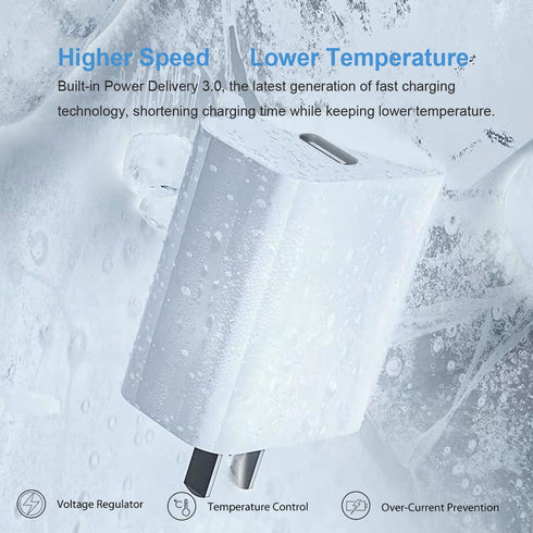 iPhone 15 14 13 Charger Block, 20W PD USB C Fast Charger Plug Type C Wall Charger