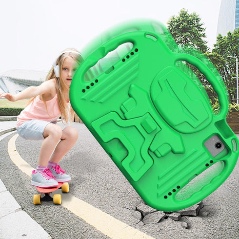 AVAWO Kids Case for iPad 10th 10.9 Inch/iPad Air 5/4, with Shoulder Strap, Adjustable Kickstand, Green