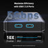 UANTIN 3 4K 60Hz 2 1Gbps 100W 2 USB C Docking Station Dual Monitor, Laptop Docking Station Monitors Triple Display