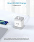 BEVA 5ft 4 3 Power Strip with USB - Long Extension Cord Desktop Charging Station, Power Strip Cube with Outlets and USB
