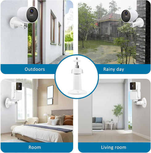 Dual Pack Wall Mount for Wyze Cam Pan V3, Adjustable Bracket for Indoor & Outdoor Use, Compatible with SimpliSafe Camera