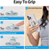 Abbolinxus Cell Phone Grip with Kickstand, Secure Hold for iPhone Cases, Adjustable Foldable Desktop Phone Holder