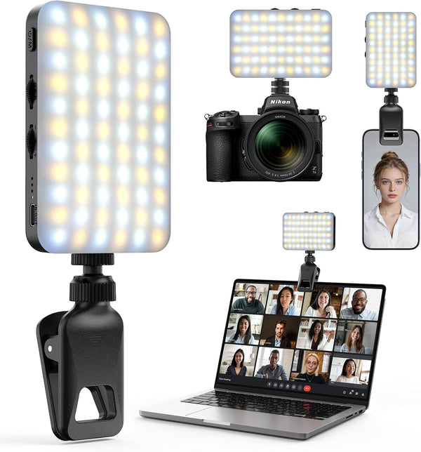 degeca 66 LED & 25 RGB Portable Selfie Light, 96+ CRI, 3 White