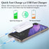 Costyle Slim Flat USB Wall Charger 2 Pack, 18W GaN Tech Fast Charge 3.0, Foldable Plug, White, Compatible for Samsung