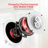 Pyle 6.5 Inch 300W Home Audio In Ceiling Marine Grade Waterproof Speaker, 8 Ohm, with 60Hz to 22kHz Frequency Response,