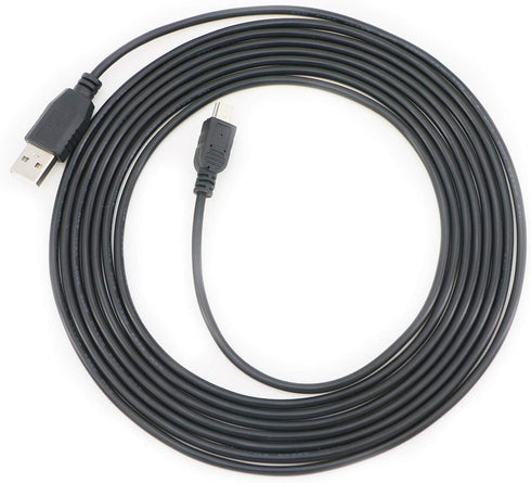 PASOW Mini USB 2.0 Charging Cable A-Male to Mini-B for Dash Cam, 16FT, Straight