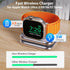 Foldable 2 in 1 Magnetic Charging Station for Apple, Aluminum Alloy Wireless Travel Charger Stand for iPhone 15/14/13