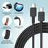 Samsung Galaxy 25W Super Fast Charging Cord & 10ft USB-C Cable for S24 Ultra/S23/S22/S21/S20, iPad Pro/Air/Mini - 2 Pack