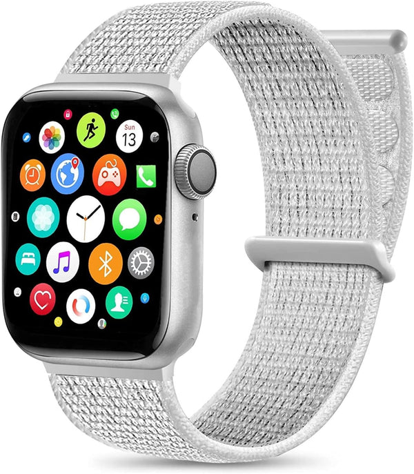 Smart Watch for Men Women Kids, HCHLQL Touch Screen Fitness Tracker with Call/SMS/Heart Rate/Blood Oxygen Monitor, White