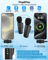 Yeaki 63Auto Vlogging Kit for iPhone/Android, Face Tracking Tripod for iPhone with Light, Wireless Microphones