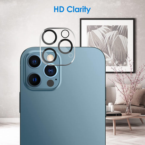 JETech 3-Pack Camera Lens Protector for iPhone 12 Pro 6.1", HD Clear, 9H Tempered Glass, Anti-Scratch, Case Friendly.
