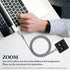 GEEKRIA RGB Meeting Mute Controller Compatible with Windows Zoom App, Mute/Unmute Microphone Audio, Stop/Start Video