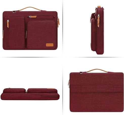 MOSISO 360 Protective Laptop Shoulder Bag, 15-15.6 inch Computer Bag Compatible with MacBook Pro