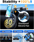 2025 Newest & Strongest for MagSafe Car Mount with Stabilizer?Patent & Safety Certs? 5-in-1 Bendable Rotatable Magnetic