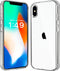 JJGoo Clear Case for iPhone X/Xs, Transparent Shockproof Slim Anti-Scratch Hard PC Back Cover