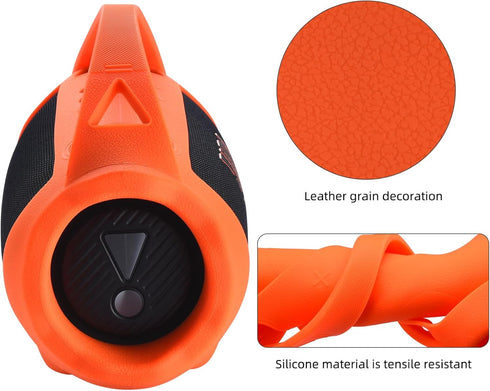 Silicone Cover Case Compatible with JBL Xtreme 4 Portable Bluetooth Speaker - Waterproof Soft Skin Protective Case for