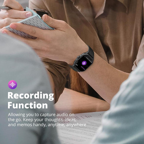 Smart Watch with Music Playback, Camera Control, Health Monitoring, Bluetooth Calling, AI Voice Assistant
