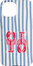 Cute Lobster European Summer Coastal Granddaughter Lobster Fisherman Aesthetic La Dolce Vita Amalfi Coast Case for iPhone 15
